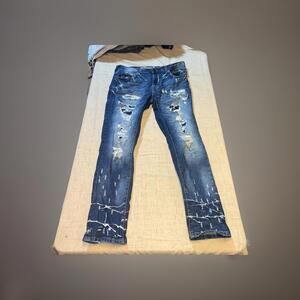 GRINDHOUSE DISTRESSED  DENIM  JEANS  MENS  34x30